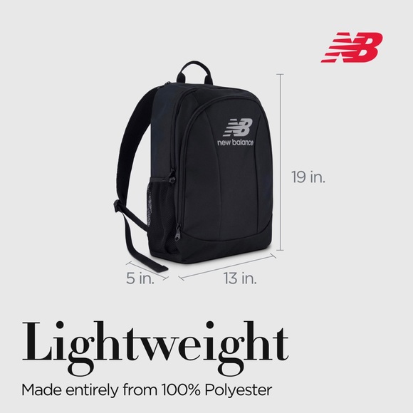 New Balance Laptop Backpack, Commuter Travel NWT
Bag for Men and Women, Blk 19” - Picture 4 of 8